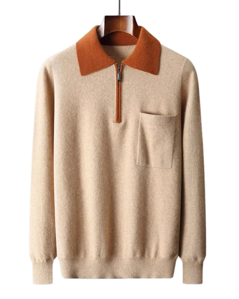 Polo con cremallera