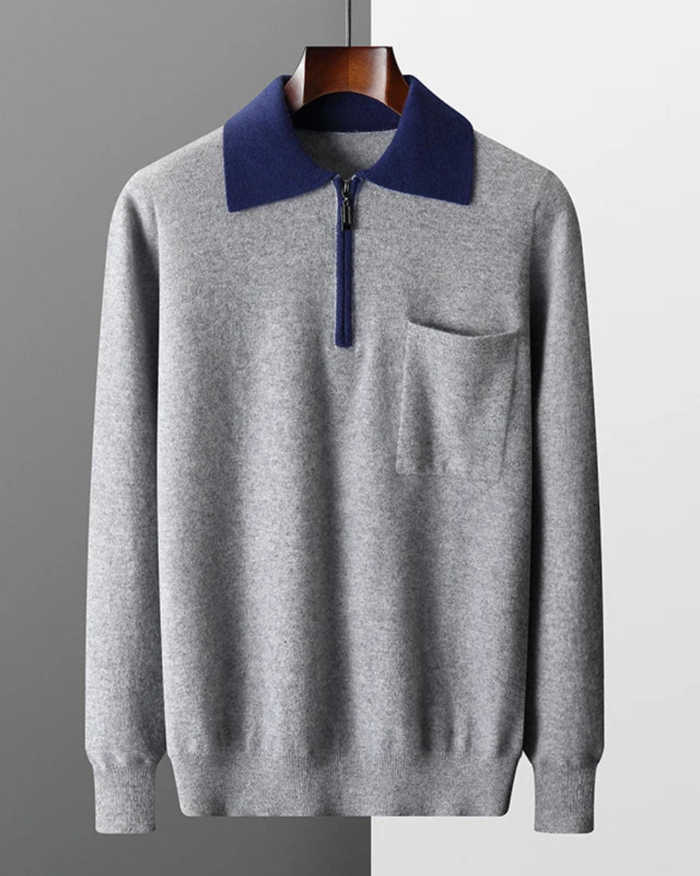 Polo con cremallera