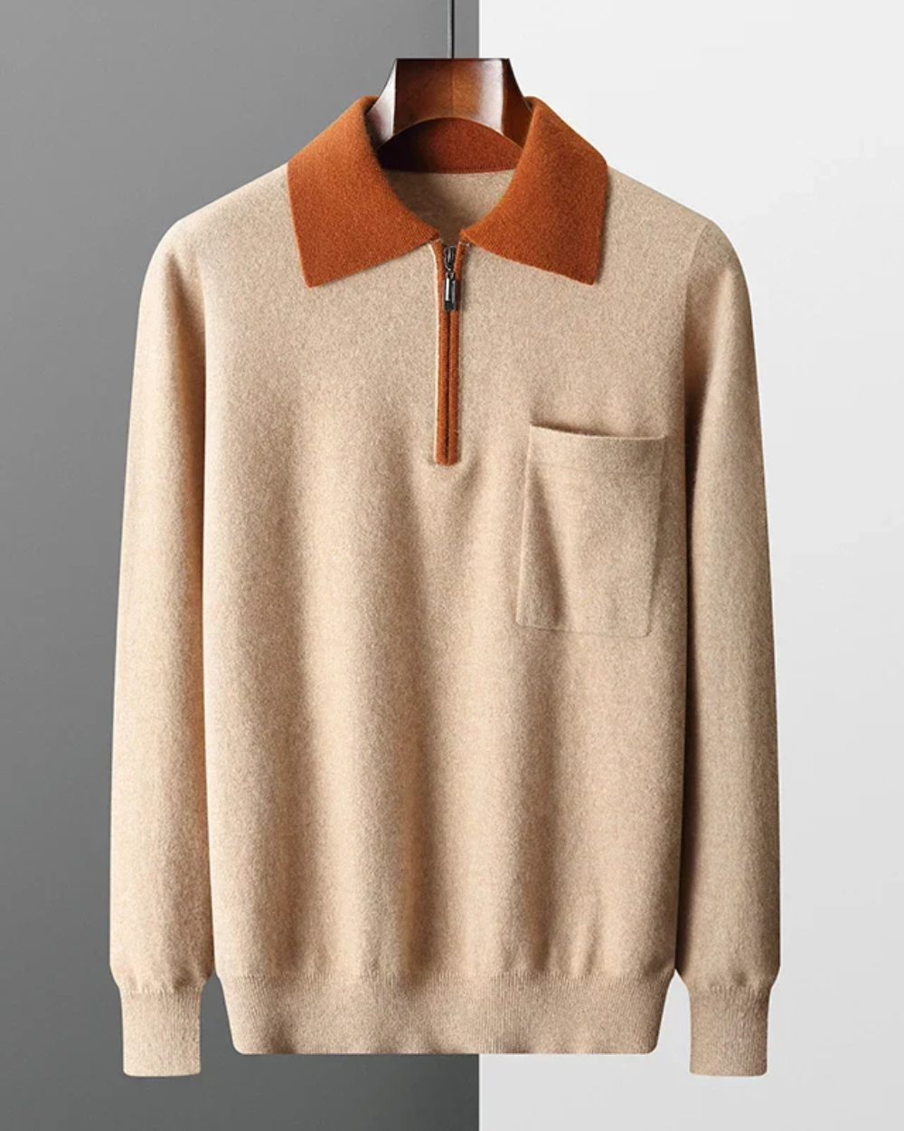 Polo con cremallera