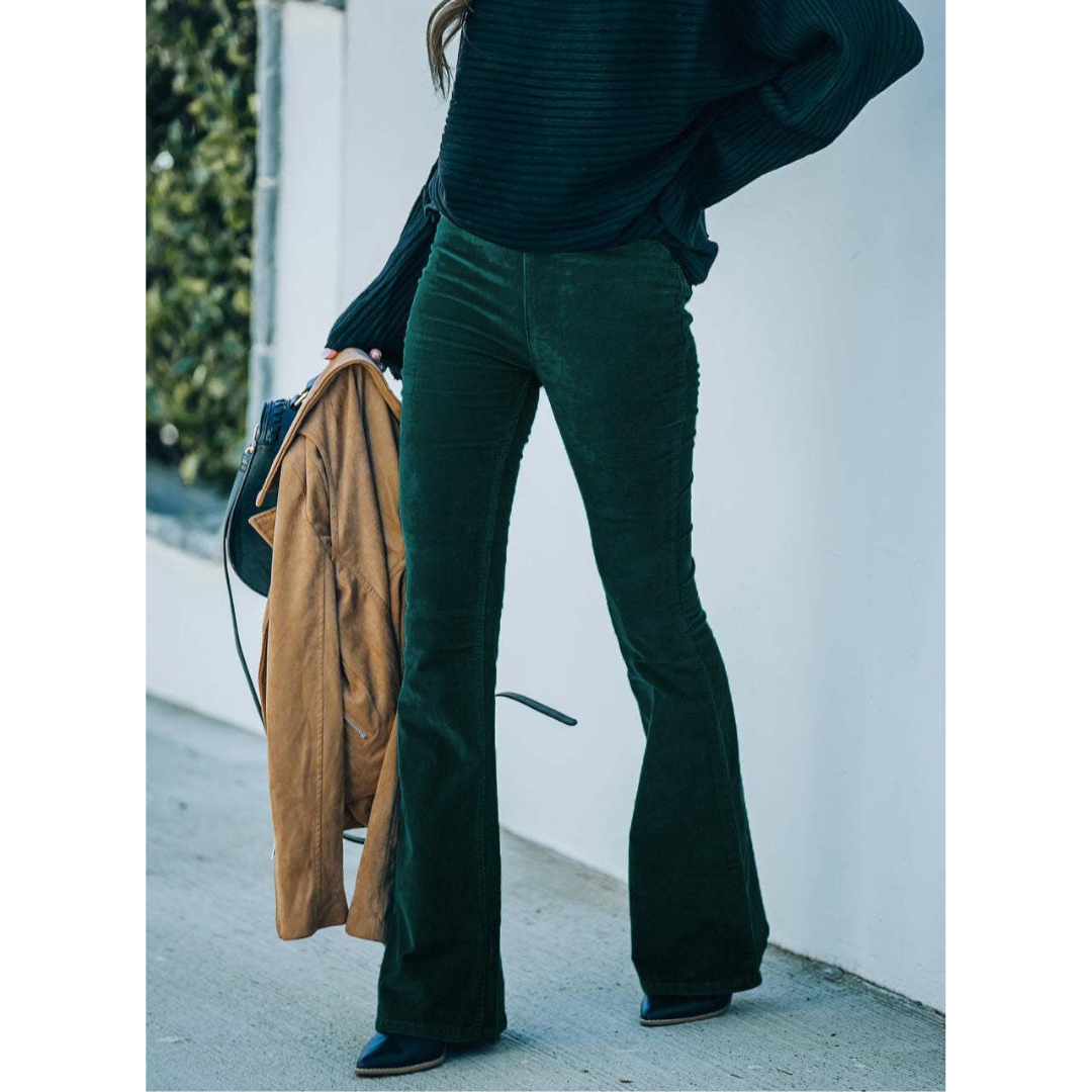 Pantalones Flare de Pana