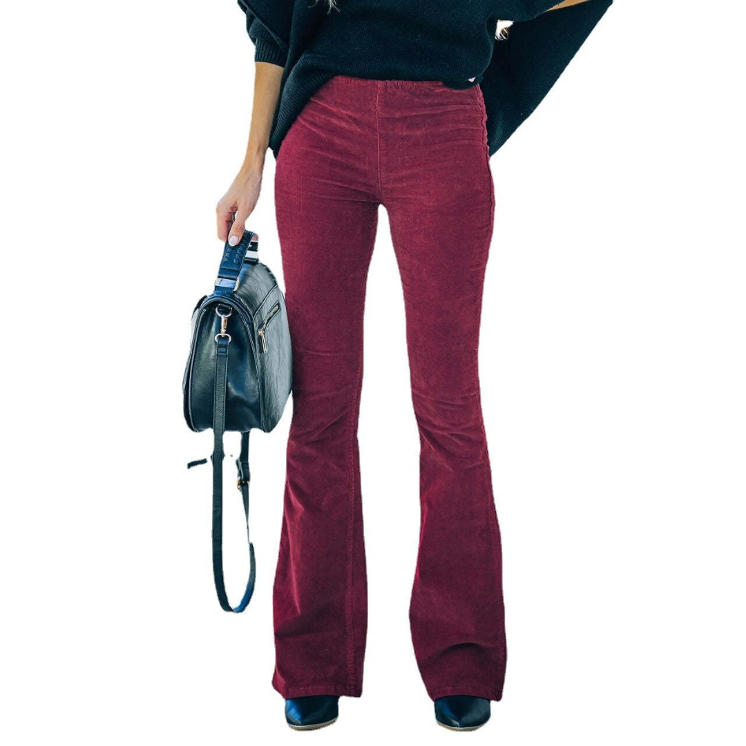 Pantalones Flare de Pana