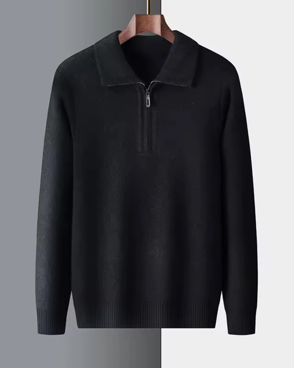 Jersey de cachemira con cremallera
