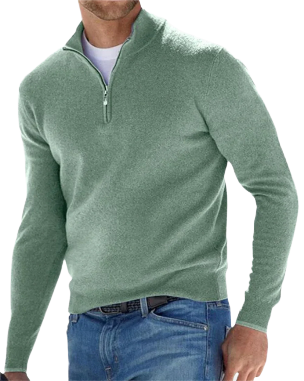 Elegante jersey con cremallera