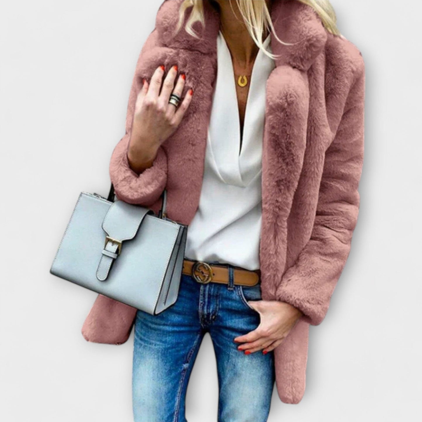 Abrigo cálido y suave de invierno