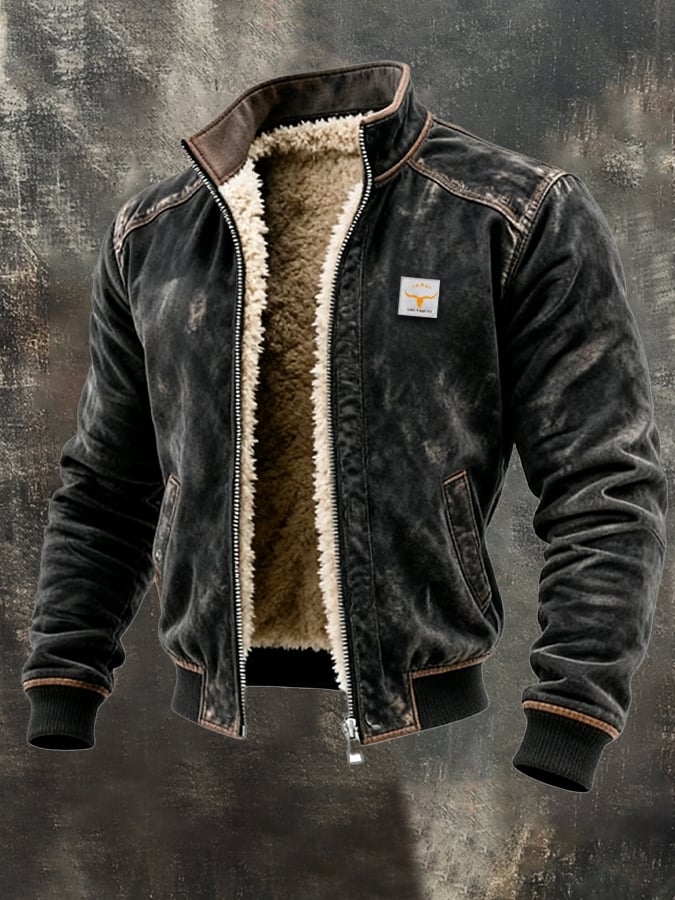 Chaqueta Vintage Forro De Sherpa