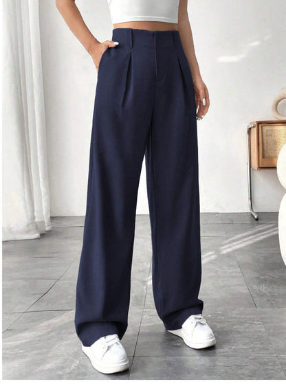 Pantalones Elegantes de Pierna Ancha