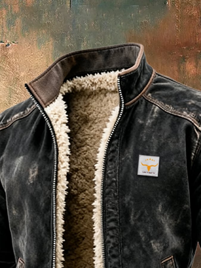 Chaqueta Vintage Forro De Sherpa