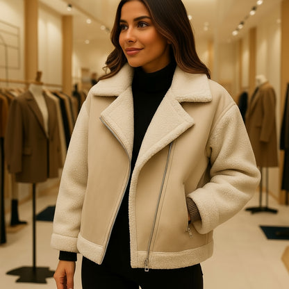 Chaqueta de Forro Sintético con Cremallera