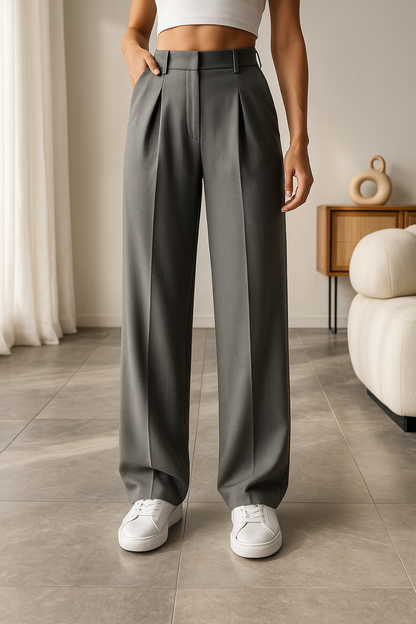 Pantalones Elegantes de Pierna Ancha