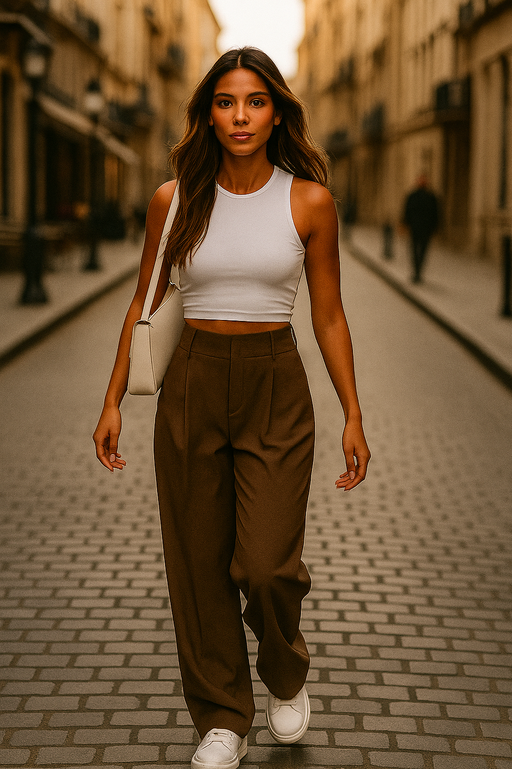 Pantalones Elegantes de Pierna Ancha