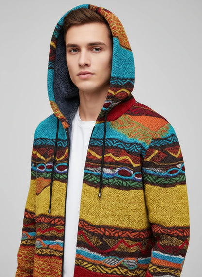 Andrés - Cárdigan de lujo inspirado en el arte