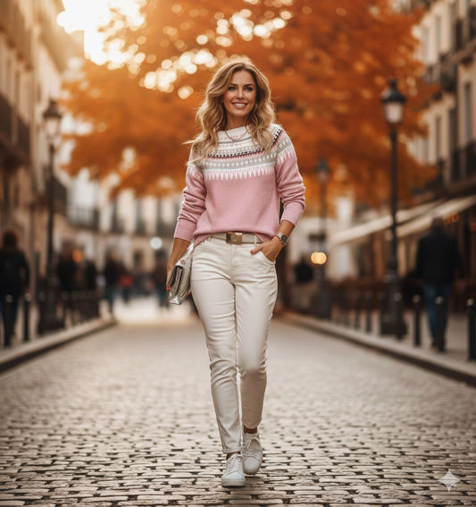 Suéter de punto cálido y acogedor para el día a día