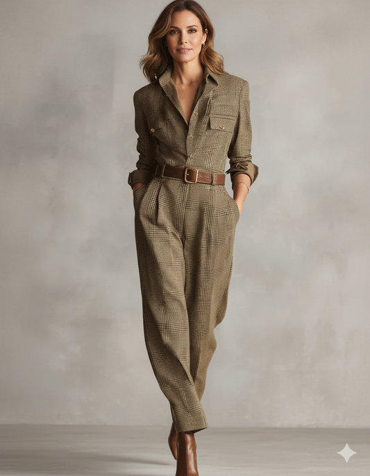 Mono a cuadros con detalles sofisticados