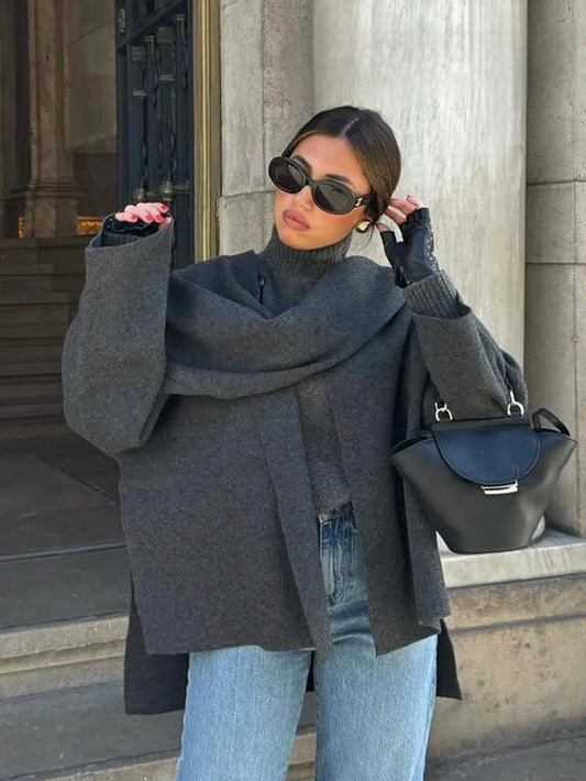 SOFIA- ABRIGO CON BUFANDA
