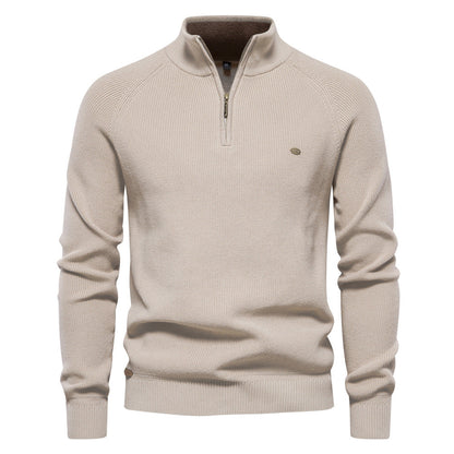 Luxury zip-up sweater