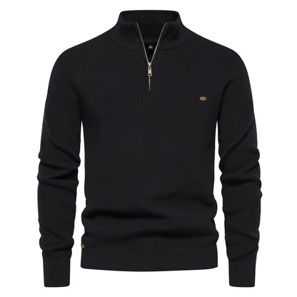 Luxury zip-up sweater