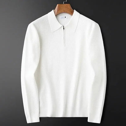 Stylish men's zip-up sweater