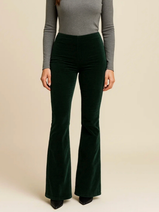 Pantalones Flare de Pana