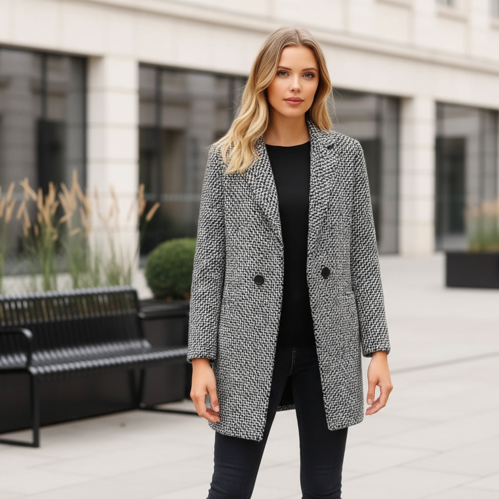 Chaqueta de lana premium — elegancia y calidez para el invierno.