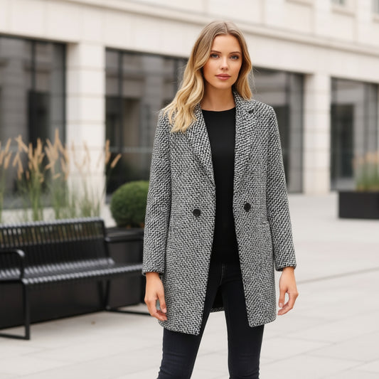 Chaqueta de lana premium — elegancia y calidez para el invierno.