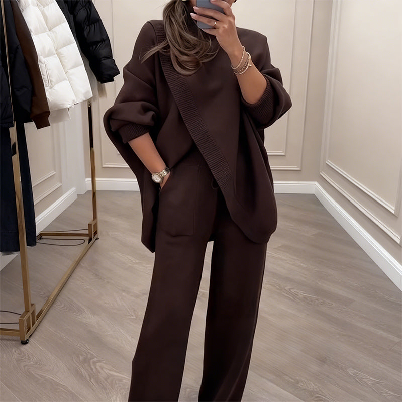 Conjunto Oversize Asimétrico de Punto -  Máximo confort