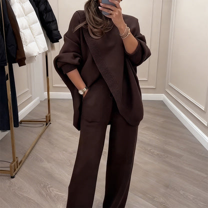 Conjunto Oversize Asimétrico de Punto -  Máximo confort